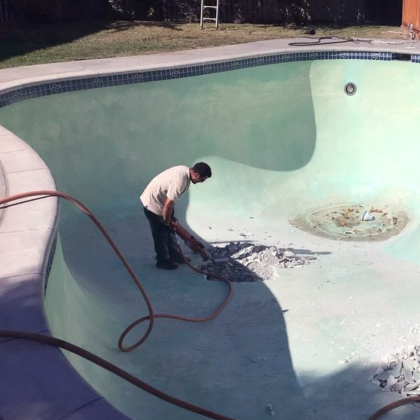 our pros are working on a pool demolition service in Napa